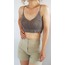 CropTop Doğal Örgü Denge Serisi-Kahve