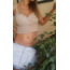 Bej Örgü CropTop Balenli