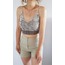 CropTop Doğal Örgü Denge Serisi-Kahve/Krem