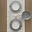 POLYESTER GÜMÜŞ 6 KİŞİLİK SUPLA VE EKMEK SEPETİ
