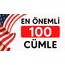 En önemli 100 İngilizce Cümle