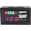 Kırmızı Led Dijital Ekran Voltmetre USB 5V 2A Çıkış DC 12V