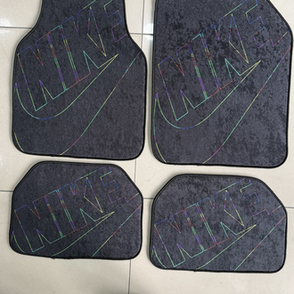 İnce Nke Hologram Neon Baskılı 4 Parça Baskılı Paspas Takım