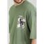 Breezy Oversize Rahat Kesim Baskılı T-Shirt