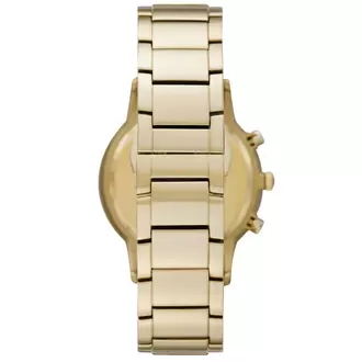 Emporio Armani AR11332 Erkek Kol Saati – Altın Kaplama / Krem Kadran / Chronograph
