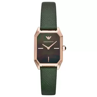 Emporio Armani AR11149 Kadın Kol Saati – Rose Gold Kasa / Yeşil Deri / Inci Kadran