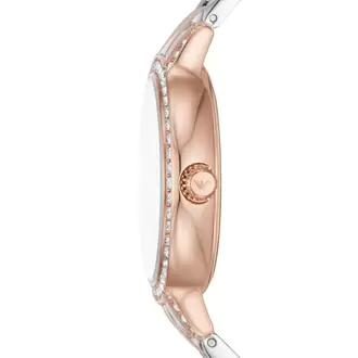 Emporio Armani AR11499 Kadın Kol Saati – Rose Gold / İki Ton / Kristalli