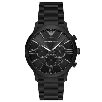 Emporio Armani AR11349 Erkek Kol Saati – Tam Siyah / Chronograph / 43 mm