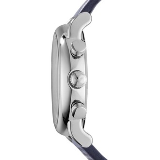 Emporio Armani AR1736 Erkek Kol Saati – Mavi Kadran / Deri Kayış / Kronograf