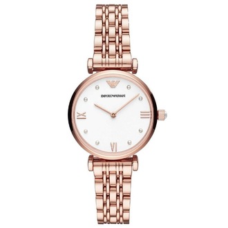 Emporio Armani AR11267 Kadın Kol Saati – Rose Gold / Beyaz Kadran / 32 mm