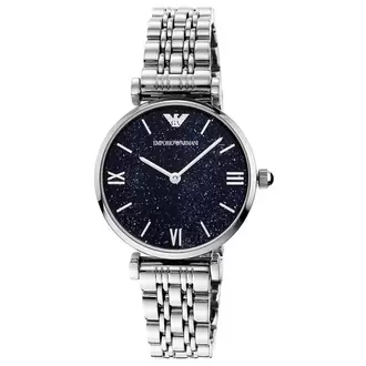 Emporio Armani AR11091 Kadın Kol Saati – Mavi Işıltılı Kadran / Çelik Bilezik