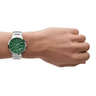 Emporio Armani AR11507 Erkek Kol Saati – Yeşil Kadran / Çelik / Kronograf