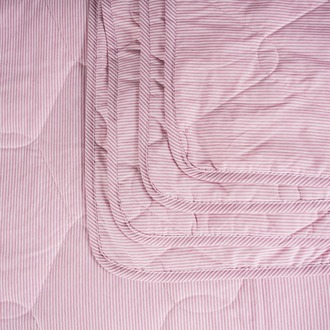 ÇİFT KİŞİLİK YÜN DOLGULU PİKE PEMBE