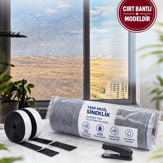 TOZ VE POLEN FİLTRELİ SİNEKLİK - CIRT BANTLI - KAPI BALKON FİLTRESİ