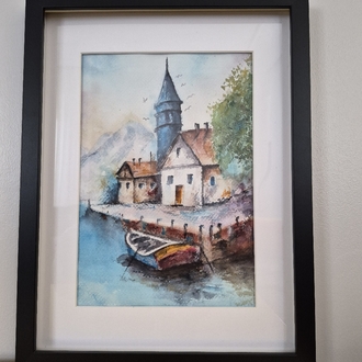 Orijinal Suluboya El Yapımı Tablo Resim