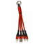 Newface JKX37 3in1 USB Kablo - Kırmızı / Siyah