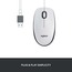LOGITECH 910-005004, M100, USB Kablolu, 1000dpi, Optik, 3 Tuşlu, Beyaz Mouse