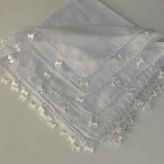 Beyaz 1 adet El emeği iğne oyası 100x100 cm