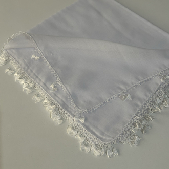 Beyaz 1 adet El emeği iğne oyası 100x100 cm