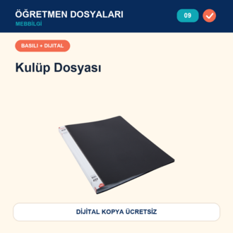 09-Maarif Modeli Uyumlu Kulüp Dosyası — Basılı + Dijital