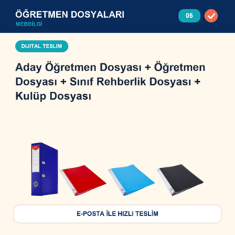 05-Maarif Modeli Uyumlu 4 Dosya Paketi — Dijital Teslim