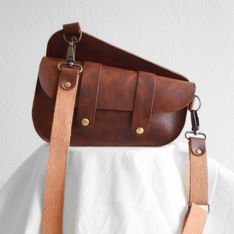Hakiki Deri Çanta - Saddle Bag – Kahverengi Frisco Deri | Modern & Dikkat Çekici Tasarım
