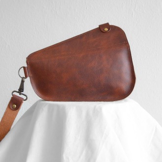 Hakiki Deri Çanta - Saddle Bag – Kahverengi Frisco Deri | Modern & Dikkat Çekici Tasarım