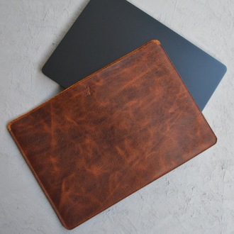 Hakiki Deri MacBook 13 inç Kılıf - Frisco Deri Laptop Kılıfı (33,5 x 23,5 cm)