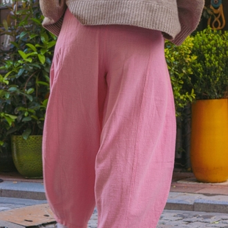Oiki Pembe Balon Pantolon