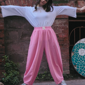Oiki Pembe Balon Pantolon