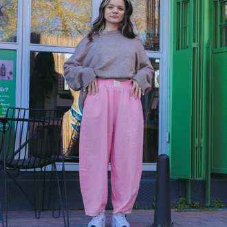 Oiki Pembe Balon Pantolon