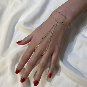 Gold/Gümüş Mini Yuvarlak Detaylı Şahmeran