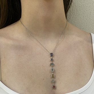 Gold/Silver Y Kolye
