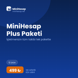 MiniHesap Plus Paketi – İşletmenizin Tüm Takibi Tek Pakette (12 Excel Dosyası)