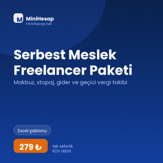 Serbest Meslek / Freelancer Paketi – Makbuz, Stopaj ve Gider Takibi (Excel)