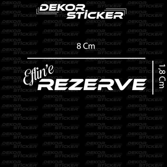 İsim rezerve Sticker 