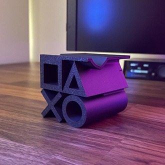 PlayStation Logo Stand | İkonik Tasarım | 3D Baskı Dekoratif Stand