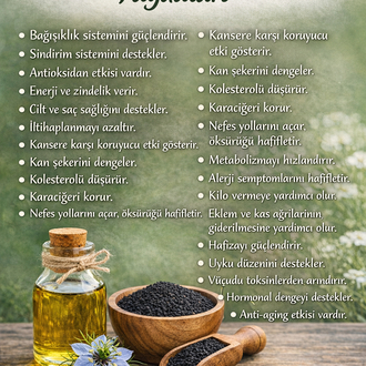 Çörek otu yağı ( soğuk sıkım) 100 ml