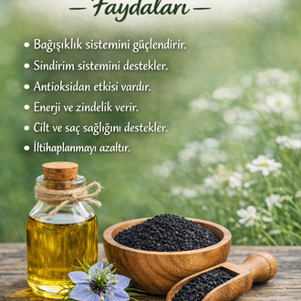 Çörek otu yağı ( soğuk sıkım) 100 ml