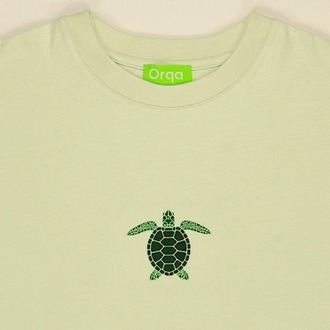 Unisex Kaplumbağa Baskılı %100 Pamuk Tshirt