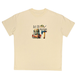 Unisex Art of Natura Baskılı %100 Pamuk Tshirt