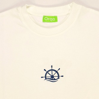 Unisex Gemi Dümeni Baskılı %100 Pamuk Tshirt