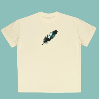 Unisex Doğa Temalı Baskılı %100 Pamuk Tshirt