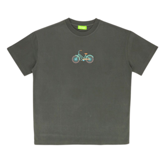 Unisex Bisiklet Baskılı %100 Pamuk Tshirt