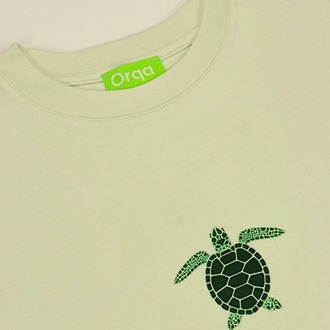 Unisex Kaplumbağa Baskılı %100 Pamuk Tshirt