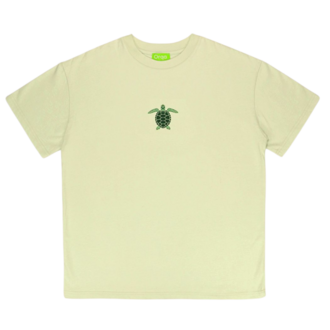 Unisex Kaplumbağa Baskılı %100 Pamuk Tshirt