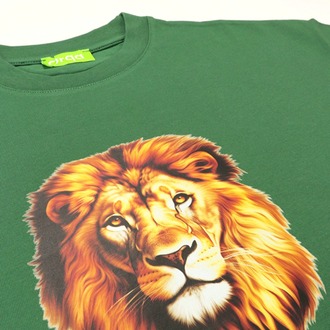Unisex Arslan Baskılı %100 Pamuk Tshirt