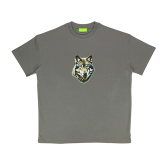 Unisex Kurt Baskılı %100 Pamuk Basic Tshirt