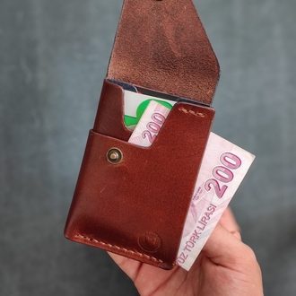 PIVOT-El Yapımı Hakiki Deri Cüzdan 