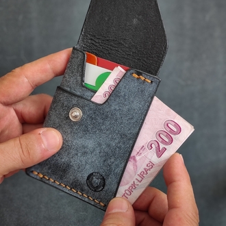 PIVOT-El Yapımı Hakiki Deri Cüzdan